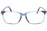 090 - shiny blue/clear/blue-light block lens