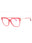 066 - shiny red/Clear/Blue-light block lens
