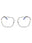 001 - shiny black/clear/blue-light block lens