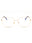 028 - shiny rose gold/clear/blue-light block lens
