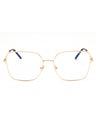 028 - shiny rose gold/clear/blue-light block lens