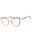 048 - shiny dark brown/clear/Blue-light block lens