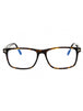 052 - Dark Havana/Clear/blue-light block lens