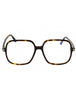 dark havana - dark havana / clear/blue-light block lens