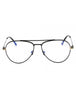 001 - Shiny black/Clear/Blue-light block lens