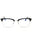 090 - shiny blue/clear/blue-light block lens