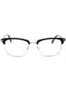 090 - shiny blue/clear/blue-light block lens