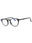 001 - shiny black/clear/blue-light block lens