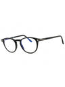 001 - shiny black/clear/blue-light block lens