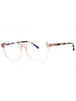 072 - shiny pink/clear/blue-light block lens