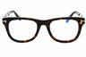 052 - dark havana/clear/blue-light block lens