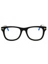 001 - shiny black/clear/blue-light block lens