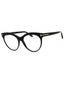 001 - shiny black/Clear/blue-light block lens