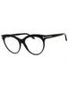 001 - shiny black/Clear/blue-light block lens