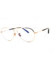 028 - shiny rose gold/Clear/Blue-light block lens