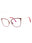 075 - shiny fuxia/clear/blue-light block lens