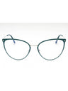 087 - shiny turquoise/clear/Blue-light block lens