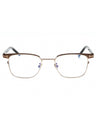 048 - shiny dark brown/clear/blue-light block lens