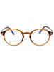 048 - shiny dark brown / clear/blue-light block lens