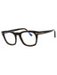 052 - dark havana/clear/blue-light block lens