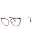 069 - shiny bordeaux/clear/blue-light block lens