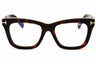 052 - dark havana/clear/blue-light block lens