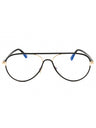 001 - shiny black/clear/blue-light block lens
