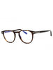052 - dark havana/clear/blue-light block lens