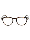 052 - dark havana/clear/blue-light block lens