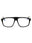 001 - shiny black/clear/blue-light block lens