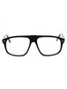 001 - shiny black/clear/blue-light block lens