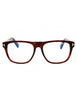 054 - red havana/clear/blue-light block lens