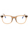 045 - shiny light brown/clear/blue-light block lens