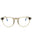 096 - shiny dark green/clear/blue-light block lens