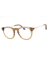 045 - shiny light brown/clear/blue-light block lens
