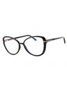 001 - shiny black/clear/blue-light block lens
