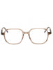 045 - shiny light brown / clear/blue-light block lens