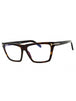 052 - dark havana/clear/blue-light block lens