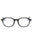 001 - shiny black/clear/blue-light block lens