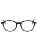 001 - shiny black/clear/blue-light block lens