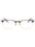 001 - shiny black/clear/blue-light block lens