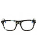 055 - coloured havana/clear/blue-light block lens