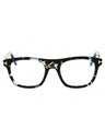 055 - coloured havana/clear/blue-light block lens