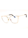 028 - shiny rose gold/Clear/Blue-light block lens