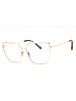 028 - Shiny rose gold/Clear/Blue-light block lens