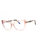 072 - shiny pink/clear/blue-light block lens