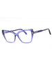 081 - shiny violet/clear/blue-light block lens