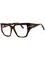 052 - dark havana/clear/blue-light block lens