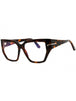 052 - dark havana/clear/blue-light block lens