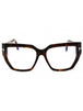 052 - dark havana/clear/blue-light block lens